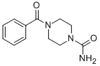 structure of CAS# 100138-46-3, 4-Benzoyl-1-piperazinecarboxamide
