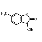 CAS 登录号：100445-18-9， 3,6-二甲基-1,3-苯并噻唑-2(3H)-酮