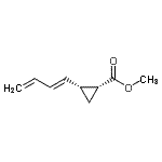 CAS 登录号：100515-95-5， 甲基(1R,2R)-2-[(1E)-1,3-丁二烯-1-基]环丙烷羧酸酯