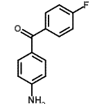结构式 CAS# 10055-40-0, (4-氨基苯基)(4-氟苯基)甲酮