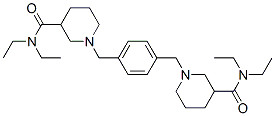 CAS 登录号：10059-97-9， alpha,alpha'-二(3-(N,N-二乙基氨基甲酰)哌啶)-4-二甲苯
