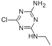 structure of CAS# 1007-28-9, 6-Chloro-N-Ethyl-1,3,5-Triazine-2,4-Diamine;(4-Amino-6-Chloro-S-Triazin-2-Yl)-Ethyl-Amine;Atrazine-Desisopropyl;1,3,5-Triazine-2,4-Diamine, 6-Chloro-N-Ethyl- (9Ci)