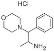 结构式 CAS# 100800-07-5, 1-甲基-2-吗啉-4-基-2-苯基乙胺盐酸盐