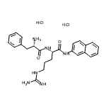 结构式 CAS# 100929-99-5, L-苯丙氨酰-N-2-萘基-L-精氨酰胺二盐酸盐