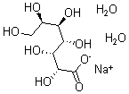 结构式 CAS# 10094-62-9, D-甘油-D-古洛-庚糖酸单钠盐二水合物