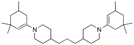 CAS 登录号：101012-79-7， 1-(3,3,5-三甲基-1-环己烯-1-基)-4-[3-[1-(3,5,5-三甲基-1-环己烯-1-基)-4-哌啶基]丙基]哌啶