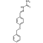 结构式 CAS# 101091-29-6, (2E)-2-[4-(苄氧基)亚苄基]肼基硫代甲酰胺