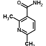 结构式 CAS# 10131-48-3, 2,6-二甲基烟酰胺