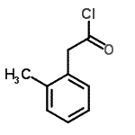 structure of CAS# 10166-09-3, (2-Methylphenyl)Acetyl Chloride;2-(2-Methylphenyl)Acetyl Chloride;o-Tolylacetyl chloride;o-Tolyl-acetyl chloride