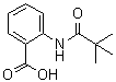 结构式 CAS# 101724-84-9, 2-[(2,2-二甲基丙烷酰基)氨基]苯甲酸