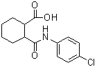 结构式 CAS# 101937-67-1, 2-[(4-氯苯基)氨基甲酰]环己烷羧酸