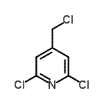 structure of CAS# 101990-72-1, 2,6-Dichloro-4-(Chloromethyl)Pyridine;4-(Chloromethyl)-2,6-dichloropyridine;4-Chloromethyl-2,6-dichloropyridine;MFCD03783562