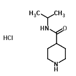 结构式 CAS# 102125-62-2, N-异丙基哌啶-4-甲酰胺盐酸盐
