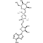 structure of CAS# 102129-65-7, Disodium,[[(2R,3S,4R,5R)-5-(6-Aminopurin-9-Yl)-3,4-Dihydroxy-Tetrahydrofuran-2-Yl]Methoxy-Oxido-Phosphoryl] [(3R,4S,5S,6R)-3,4,5-Trihydroxy-6-(Hydroxymethyl)Tetrahydropyran-2-Yl] Phosphate;Adenosine-5′-diphosphoglucose disodium salt;Adenosine-5'-diphosphoglucose disodium salt;ADPG