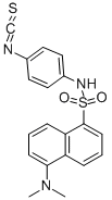 structure of CAS# 102417-94-7, 4-(Dansylamino)phenyl isothiocyanate;5-Dimethylamino-N-(4-Isothiocyanatophenyl)-1-Naphthalenesulfonamide;4-(N-1-Dimethylaminonaphthalene-5-Sulfonylamino)Phenyl Isothiocyanate;Dansylamino-Pitc