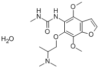 CAS#: 102433-24-9， 1-(4,7-Dimethoxy-6-(2-(Dimethylamino)Propoxy)-5-Benzofuranyl)-3-Methyl-Urea Hydrate (8:1)
