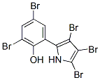 结构式 CAS# 10245-81-5, 2,4-二溴-6-(3,4,5-三溴-1H-吡咯-2-基)苯酚
