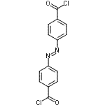 structure of CAS# 10252-29-6, 4,4'-[(E)-1,2-Diazenediyl]Dibenzoyl Chloride;4,4-Azodibenzoyl Dichloride;4,4'-AZODIBENZOYL DICHLORIDE;Azobenzene-4,4'-dicarbonyl Dichloride