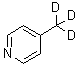 结构式 CAS# 10259-18-4, 4-(甲基-D3)-吡啶