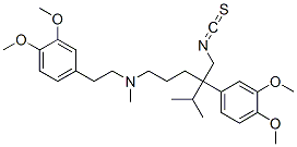 CAS 登录号：102852-53-9， 4-(3,4-二甲氧基苯基)-N-[2-(3,4-二甲氧基苯基)乙基]-4-(异硫氰酸基甲基)-N,5-二甲基己烷-1-胺