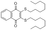 structure of CAS# 103049-97-4, 2,3-Bis(Octylthio)-1,4-Naphthalenedione;2,3-BIS(N-OCTYLTHIO)-1,4-NAPHTHALENEDIONE