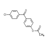 structure of CAS# 103060-18-0, 4-(4-Chlorobenzoyl)Phenyl Acetate;4-Acetoxy-4'-chlorobenzophenone;MFCD07698949