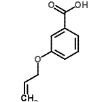 structure of CAS# 103203-83-4, 3-(Allyloxy)Benzoic Acid;3-Allyloxy-benzoic acid;3-prop-2-enyloxybenzoic acid;BAS 08766995