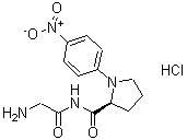 structure of CAS# 103213-34-9, Glycyl-N-(4-Nitrophenyl)Prolinamide Hydrochloride (1:1);Gly-Pro p-nitroanilide hydrochloride;GP-pNA, Chromogenic Substrate;G0513_SIGMA