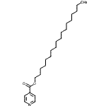 structure of CAS# 103225-02-1, Octadecyl Isonicotinate;ETH 1778;Hydrogen ionophore IV;HYDROGENIONOPHOREIV