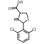 CAS 登录号：103263-85-0， 2-(2,6-二氯苯基)-1,3-噻唑烷-4-羧酸
