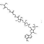structure of CAS# 103404-95-1, Coenzyme A isobutyryl derivative lithium salt;Isobutyryl coenzyme A lithium salt;Isobutyryl coenzyme- A lithium salt;I0383_SIGMA