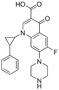 CAS 登录号：103531-48-2， 6-氟-4-氧代-1-[(1R,2S)-2-苯基环丙基]-7-哌嗪-1-基喹啉-3-羧酸