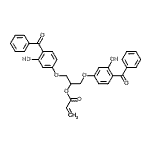 structure of CAS# 103637-50-9, 1,3-Bis(4-Benzoyl-3-Hydroxyphenoxy)-2-Propanyl Acrylate;1,3-Bis(4-benzoyl-3-hydroxyphenoxy)-2-propyl acrylate