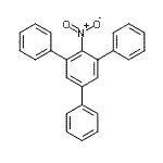 结构式 CAS# 10368-47-5, 2-硝基-1,3,5-三苯基-苯