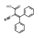 CAS 登录号：10380-41-3， 2-氰基-3,3-二苯基丙烯酸