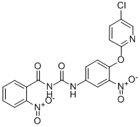 CAS#: 103829-07-8， N-(((4-((5-Chloro-2-Pyridinyl)Oxy)-3-Nitrophenyl)Amino)Carbonyl)-2-Nitro-Benzamide