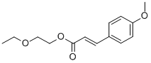 structure of CAS# 104-28-9, Cinoxate;(E)-3-(4-Methoxyphenyl)Prop-2-Enoic Acid 2-Ethoxyethyl Ester;(E)-3-(4-Methoxyphenyl)Acrylic Acid 2-Ethoxyethyl Ester;Cinoxate (Usan)