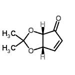 CAS 登录号：104010-72-2， (3aS,6aS)-2,2-二甲基-3A,6A-二氢-4H-环戊二烯并[d][1,3]二氧杂环戊烯-4-酮