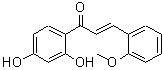 structure of CAS# 104236-78-4, (2E)-1-(2,4-Dihydroxyphenyl)-3-(2-Methoxyphenyl)-2-Propen-1-One;(2E)-1-(2<wbr>,4-dihydr<wbr>oxyphenyl<wbr>)-3-(2-me<wbr>thoxyphen<wbr>yl)prop-2<wbr>-en-1-one;1-(2,4-Dihydroxyphenyl)-3-(2-methoxyphenyl)-2-propen-1-one;2',4'-Dihydroxy-2-(2-methoxybenzylidene)acetophenone