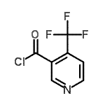 结构式 CAS# 104326-73-0, 4-(三氟甲基)烟酰氯