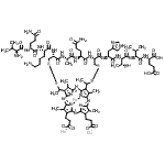 structure of CAS# 104870-94-2, Microperoxidase (Mp-11) Sodium Salt;MICROPEROXIDASE SODIUMSALT