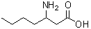 structure of CAS# 104883-48-9, 3-Aminoheptanoic Acid;MFCD01081996