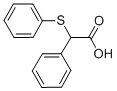 结构式 CAS# 10490-07-0, alpha-(苯硫基)苯基乙酸