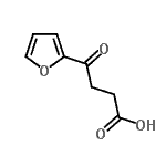 结构式 CAS# 10564-00-8, 4-(2-呋喃基)-4-氧代丁酸