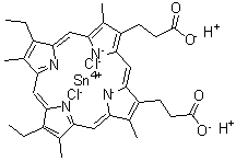 结构式 CAS# 106344-20-1, 锡中位卟啉