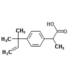 CAS 登录号：106897-80-7， 2-[4-(2-甲基-3-丁烯-2-基)苯基]丙酸