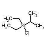 结构式 CAS# 107149-56-4, 氯(二乙基)异丙基硅烷