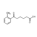 structure of CAS# 107151-33-7, 6-(2-Methylphenyl)-6-Oxohexanoic Acid;6-(2-methylphenyl)-6-oxohexanoic acid
