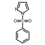 结构式 CAS# 108128-27-4, 1-(苯磺酰基)-1H-吡唑