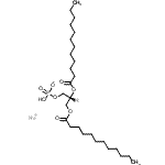 结构式 CAS# 108321-06-8, 钠(2R)-2,3-二(月桂酰氧基)丙基氢磷酸酯